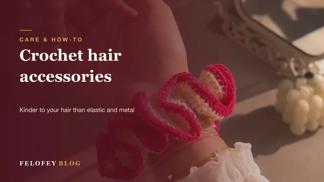 Handmade crochet hair accessories by Felofey