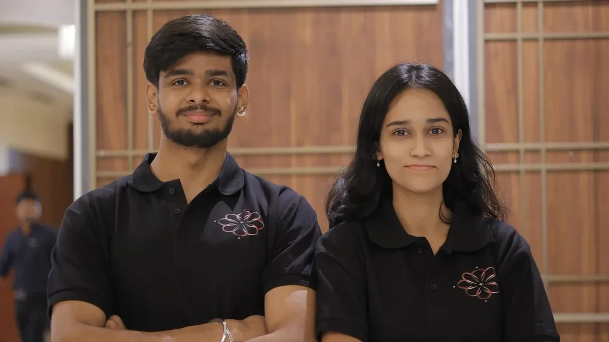 Purva and Priyansh, the founders of Felofey, at their Delhi workshop