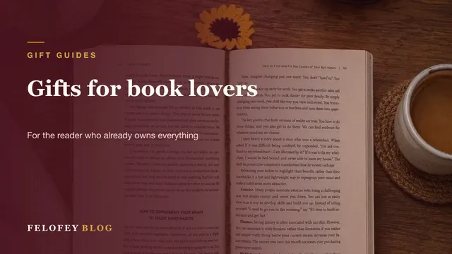 Handmade gifts for book lovers from Felofey